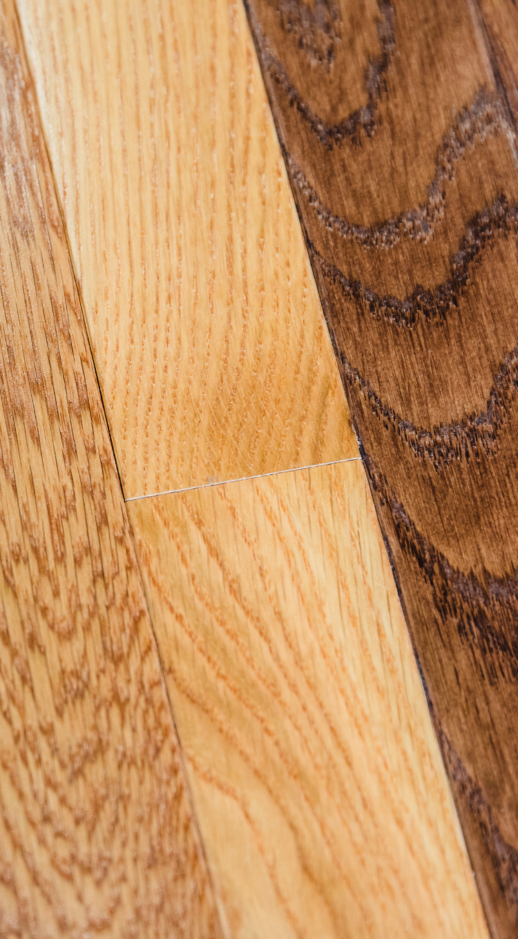 Hardwood flooring samples