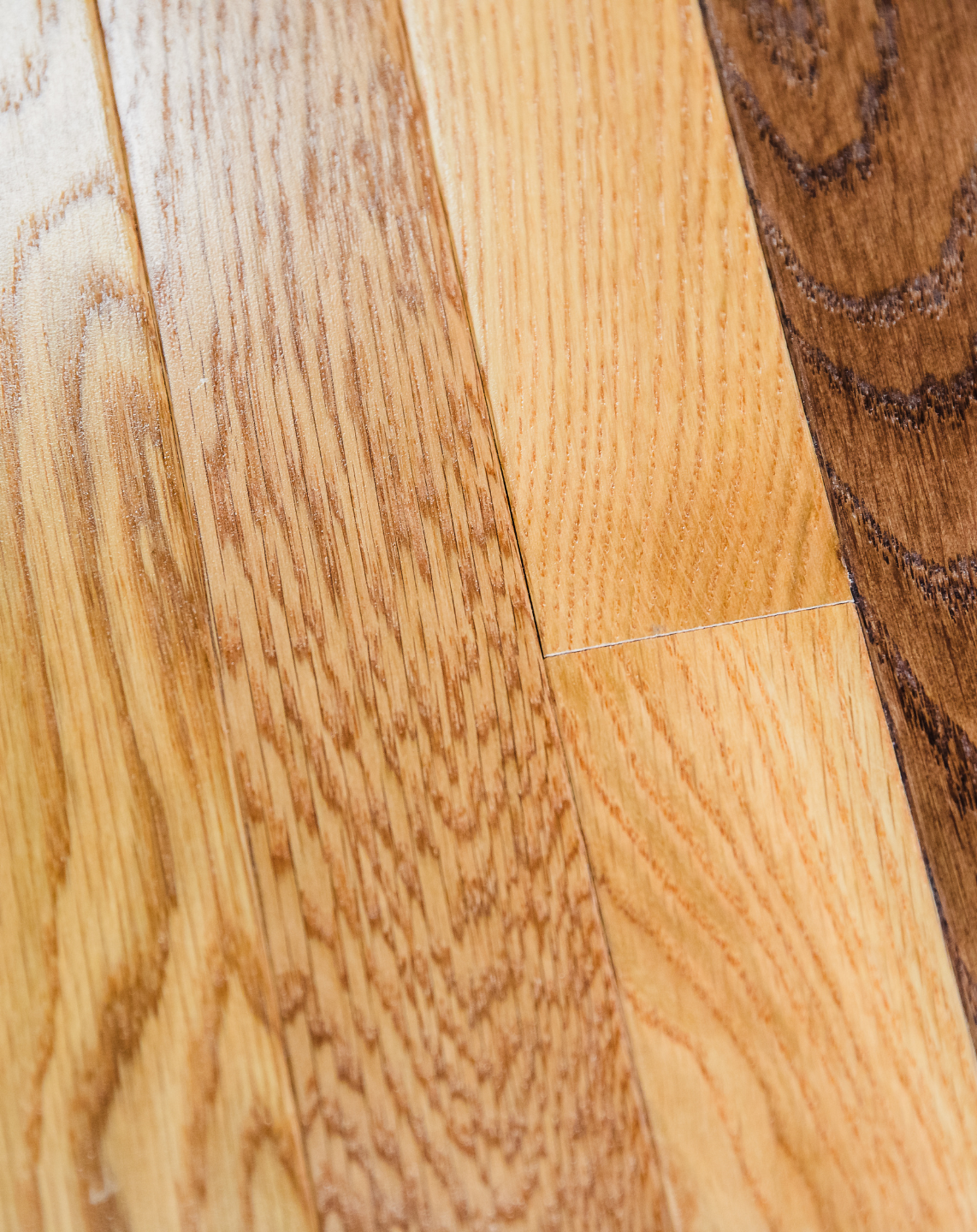 Hardwood flooring samples